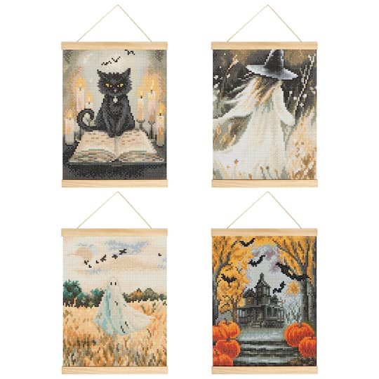 8" x 10" Witchy Mystery Diamond Art Kit with Magnetic Wood Frame by Make Market®